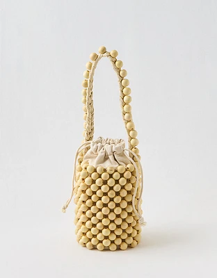 Aerie Beaded Bucket Bag