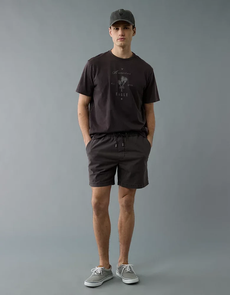 AE Flex 7" Linen-Blend Trekker Short