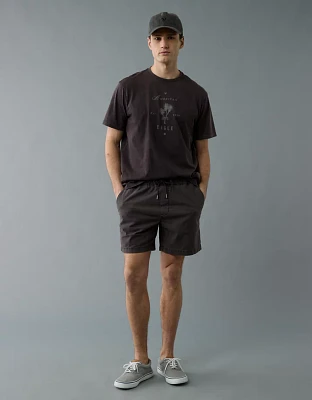 AE Flex 7" Linen-Blend Trekker Short