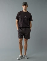 AE Flex 7" Linen-Blend Trekker Short