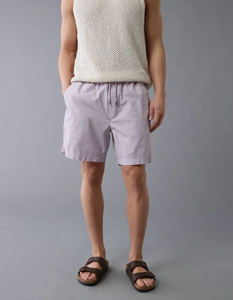 AE 7" Flex Linen-Blend Trekker Short
