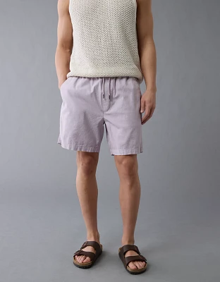 AE 7" Flex Linen-Blend Trekker Short