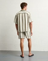 Short rayé Trekker à l’aspect déjà porté en mélange de lin 7 po AE