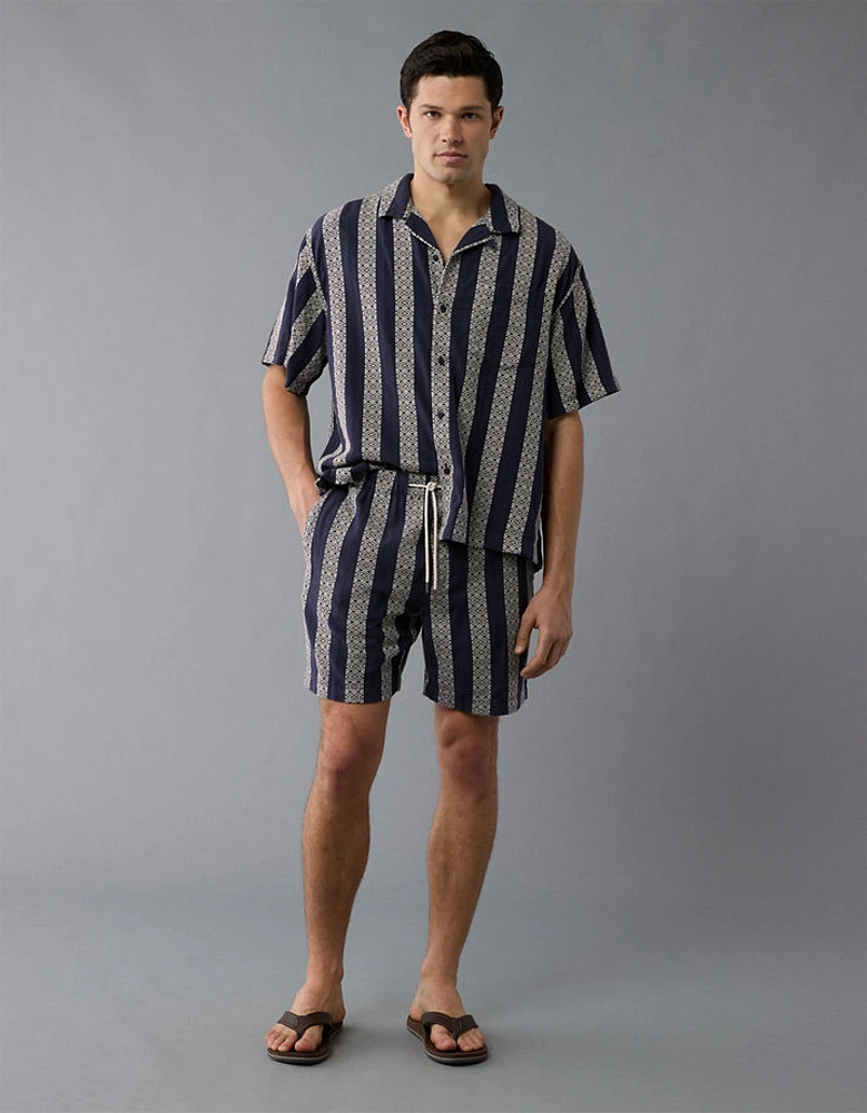Short Trekker rayé texturé de 7 po AE