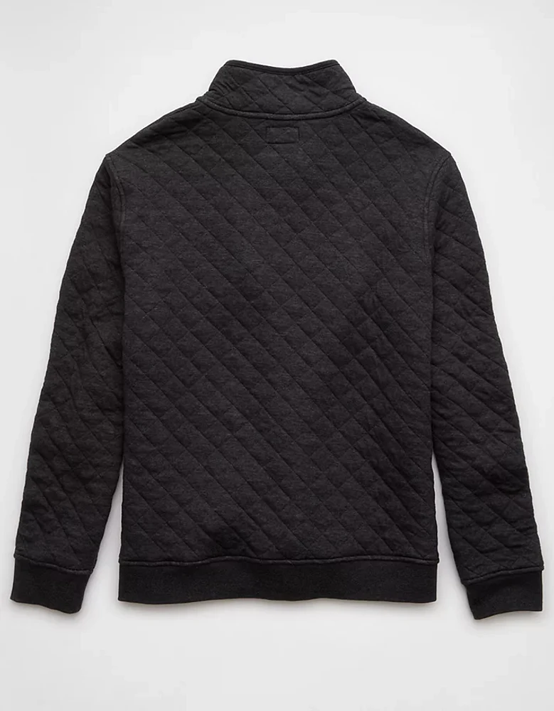 AE Quilted Quarter-Zip Sweatshirt