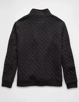 AE Quilted Quarter-Zip Sweatshirt