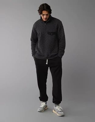 AE Quilted Quarter-Zip Sweatshirt