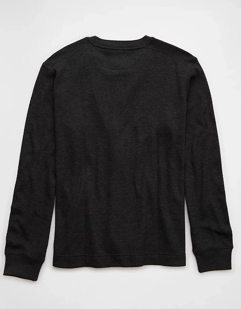 AE Long-Sleeve Thermal Henley T-Shirt