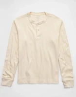 AE Long-Sleeve Thermal Henley T-Shirt