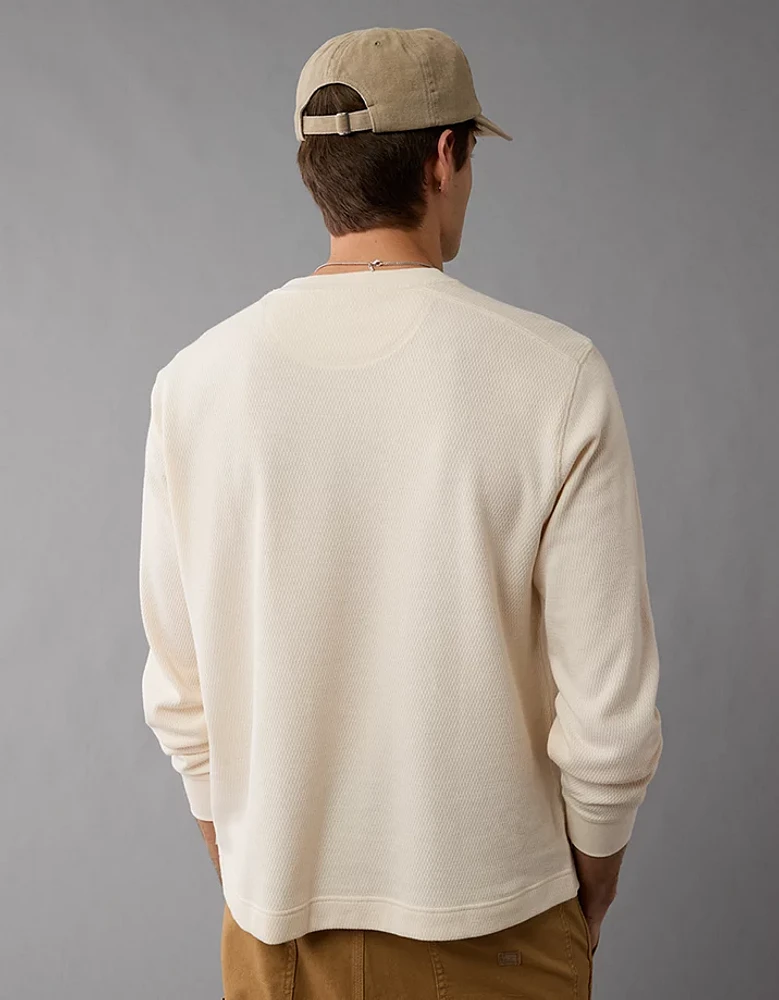 AE Long-Sleeve Thermal Henley T-Shirt