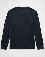 AE Long-Sleeve Thermal Henley T-Shirt