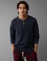 AE Long-Sleeve Thermal Henley T-Shirt