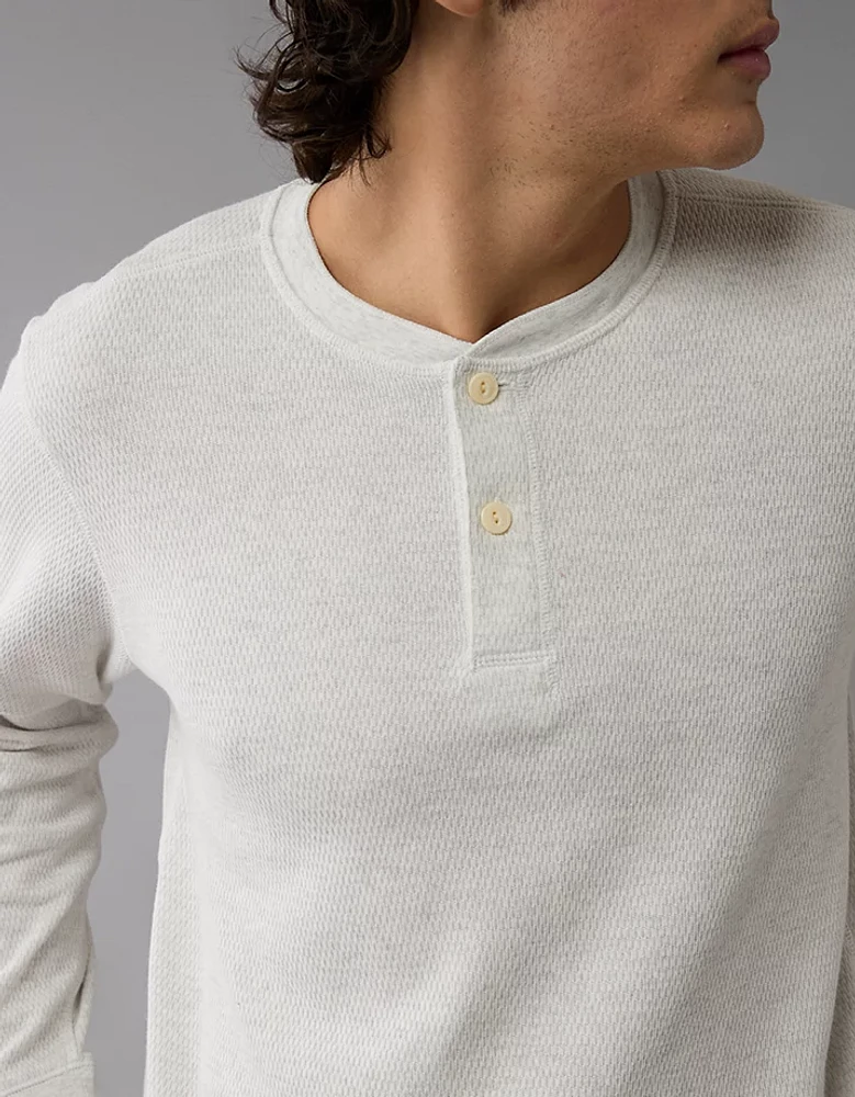 T-shirt henley thermique à manches longues AE