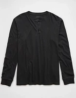 AE Long-Sleeve Henley T-Shirt