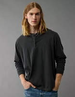 T-shirt henley à manches longues AE