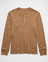 AE Long-Sleeve Henley T-Shirt