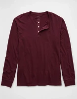 AE Long-Sleeve Henley T-Shirt