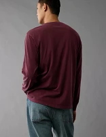 AE Long-Sleeve Henley T-Shirt