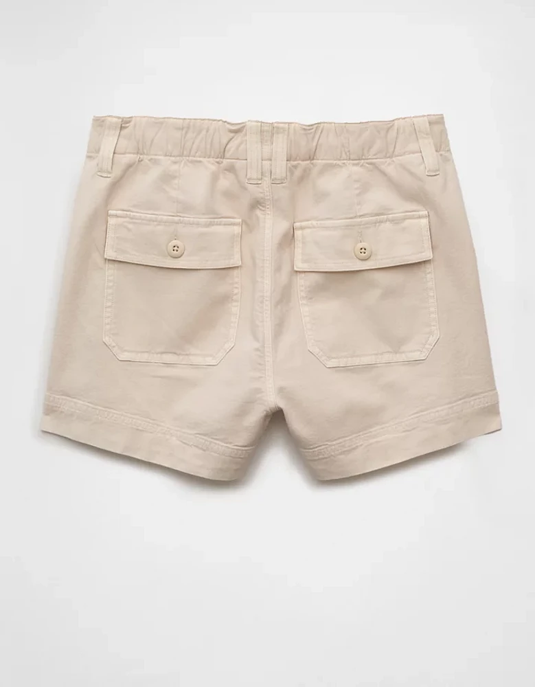 Short utilitaire décontracté à taille très haute extensible AE