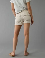 Short utilitaire décontracté à taille très haute extensible AE
