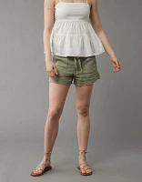 Short de style menuisier en mélange lin Dreamy Drape AE