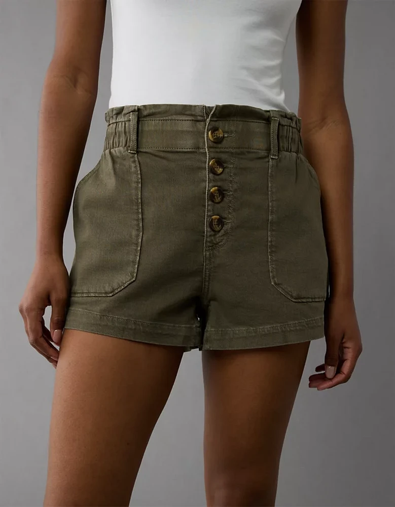 AE Dreamy Drape Stretch Paperbag Mom Short