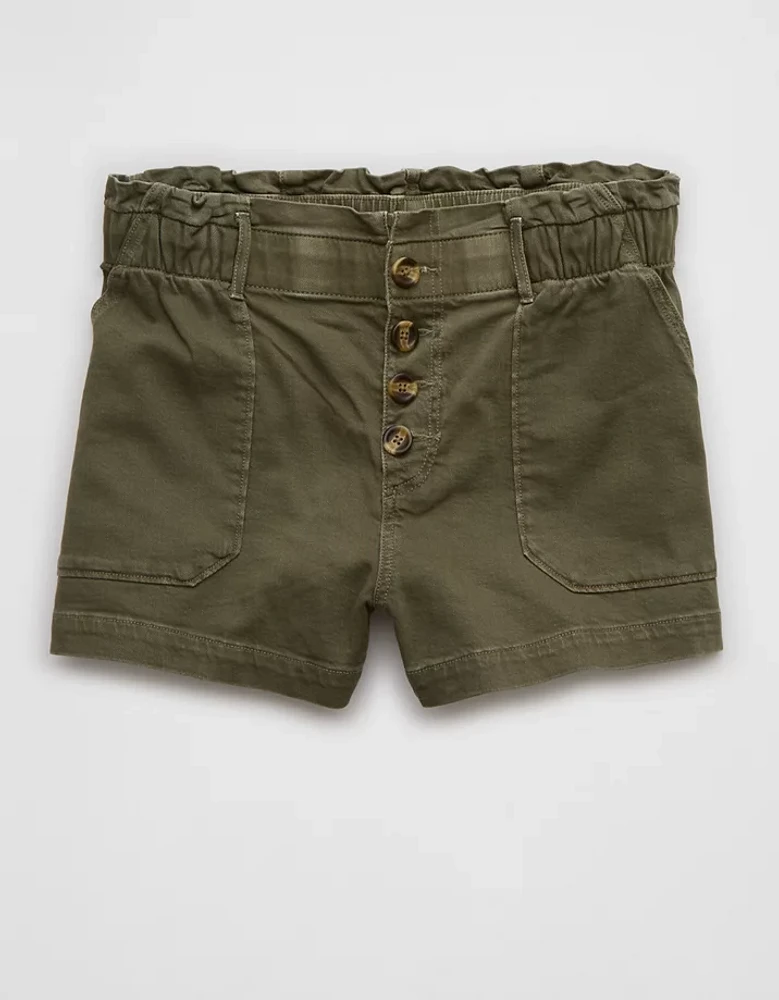 AE Dreamy Drape Stretch Paperbag Mom Short
