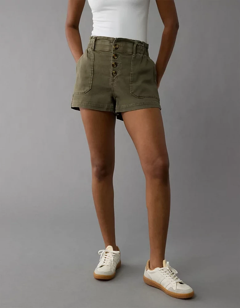 AE Dreamy Drape Stretch Paperbag Mom Short