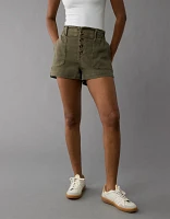 AE Dreamy Drape Stretch Paperbag Mom Short
