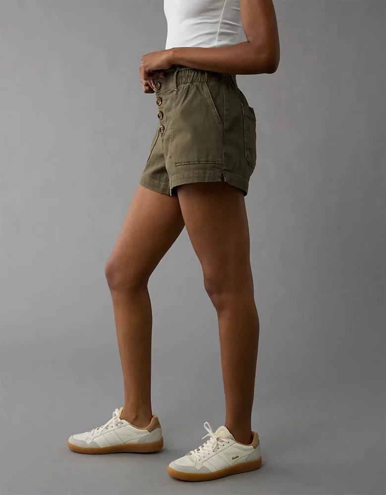 AE Dreamy Drape Stretch Paperbag Mom Short