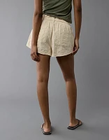 Short à taille haute froncée AE