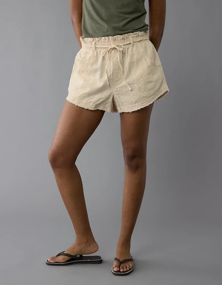 Short à taille haute froncée AE