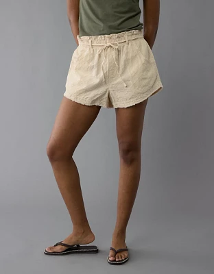 Short à taille haute froncée AE