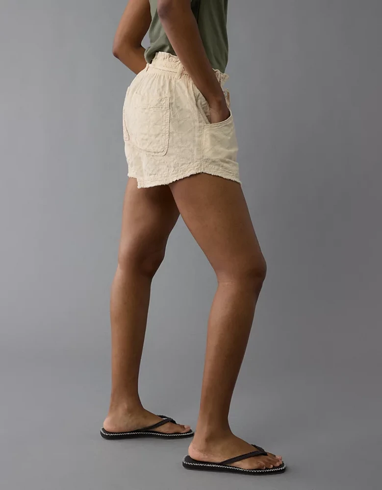 Short à taille haute froncée AE