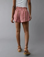 Short rayé à taille haute en tricot mélange de lin Vive le soleil AE