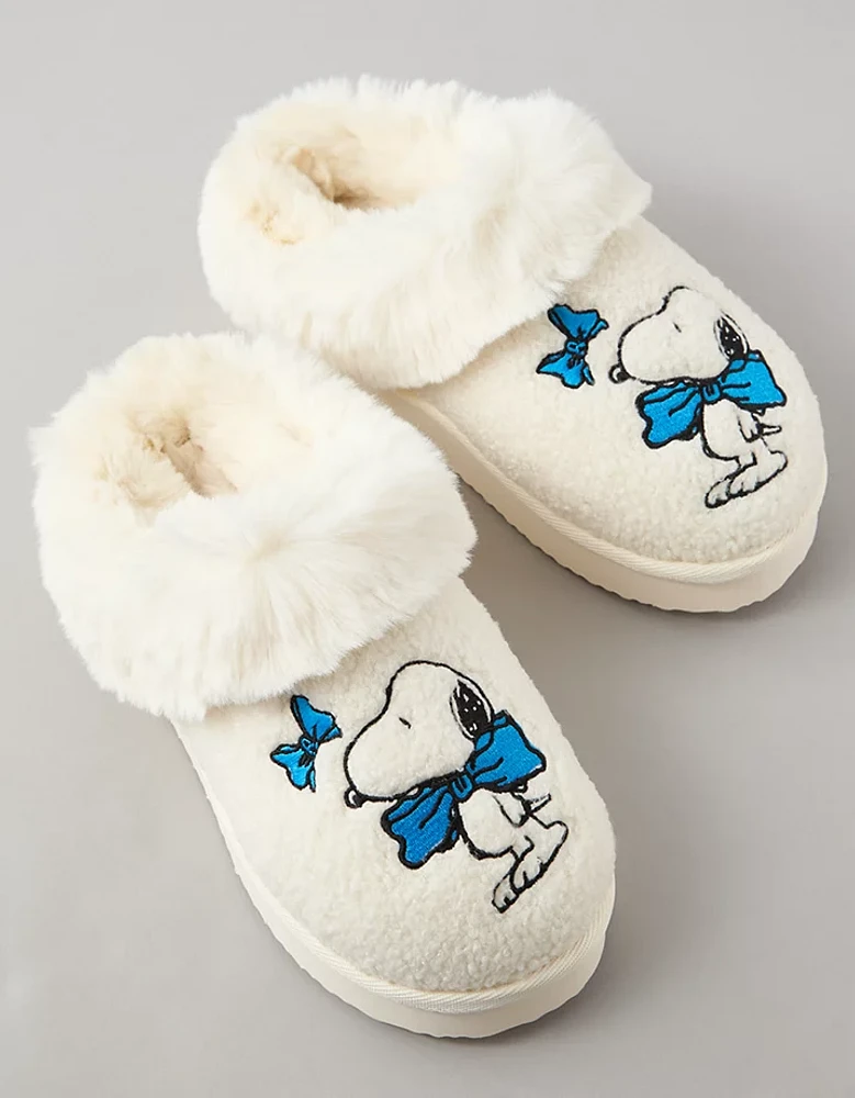 AE Snoopy Bow Scuff Slipper