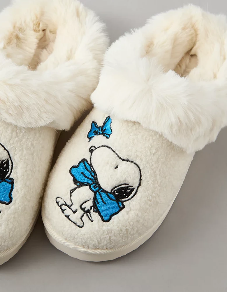 AE Snoopy Bow Scuff Slipper