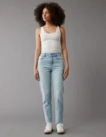 Jean maman en rondeur rigide et extensible AE