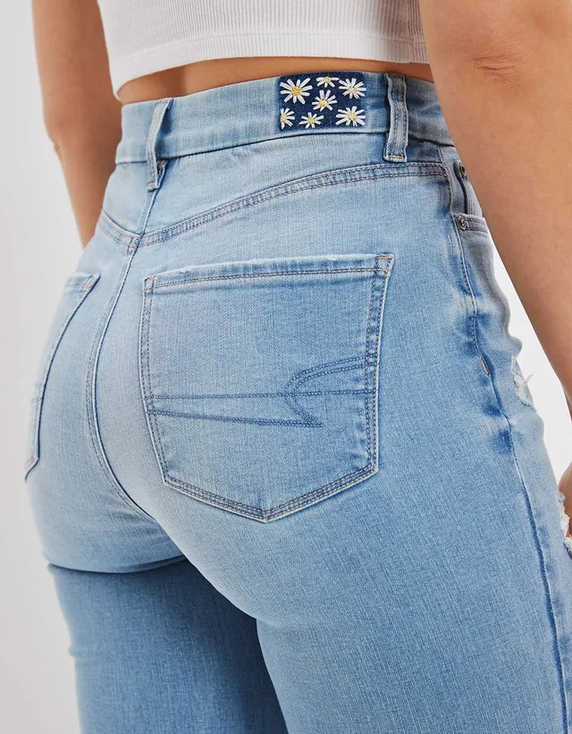 AE Ne(x)t Level Ripped Curvy Super High-Waisted Flare Jean