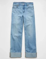 AE Stretch High-Waisted Stovepipe Cuffed Jean