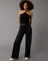 Jean ample à jambe large taille très haute en rondeur et extensible Dreamy Drape AE