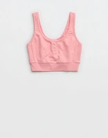 Aerie Restart Cropped Fleece Tank Top