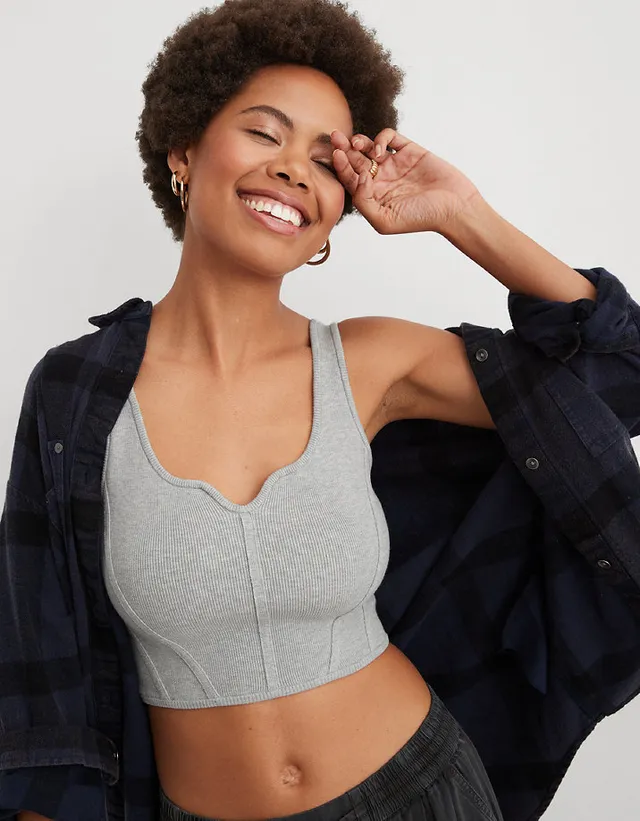 Aerie Shine Cropped Tank Top