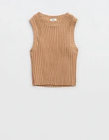 Aerie High Neck Ribbed Tank Top