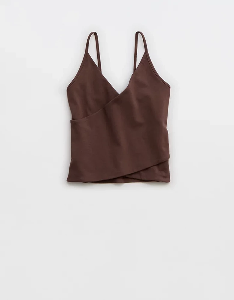 Aerie Chill Up Cross Front Tank Top