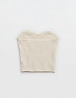 Aerie Pearl Ribbed Sweater Tube Top