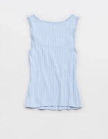 Aerie Ribbed Scoop Neck Tank Top