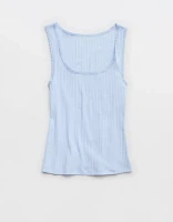 Aerie Ribbed Scoop Neck Tank Top