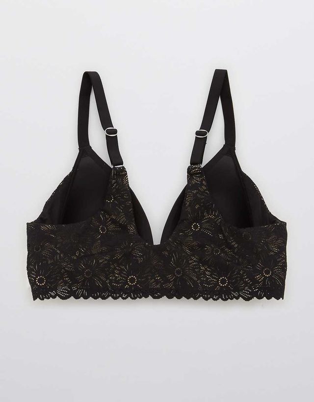 Vs Satin Ziggy Glam Floral Embroidery Lightly Lined Balconette Bra