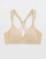 Sunnie Bloom Lace Strap Wireless Lightly Lined Bra